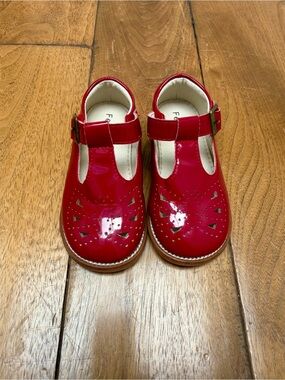 Felix & Flora Red Patent T-Strap Mary Jane Shoes Toddler Size 6